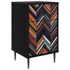 vidaXL Natskab OMMEN Sort eg 36 x 33 x 61 cm Konstrueret tr&aelig;