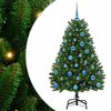 vidaXL Kunstigt juletr&aelig; 150 cm 150 LED'er Varm hvid PVC og St&aring;l Gr&oslash;n
