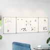 vidaXL magnetisk whiteboard 160x50x1,7 cm foldbart aluminium