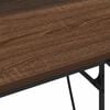 vidaXL Bord med hylde Brun eg 100 x 50 x 86,5 cm Konstrueret tr&aelig;