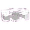 vidaXL sofas&aelig;t til haven 9 dele med hynder polyrattan akacietr&aelig; beige