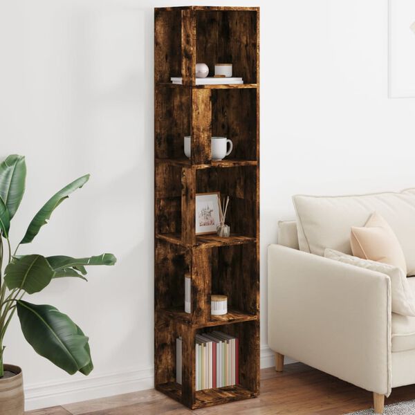 vidaXL hj&oslash;rnereol 33x33x164,5 cm konstrueret tr&aelig; r&oslash;get egetr&aelig;sfarve