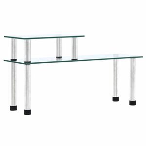vidaXL k&oslash;kkenreol 45x16x26 cm h&aelig;rdet glas transparent