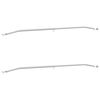 vidaXL Tarpaulin Bracket til Trailere 2 S&oslash;lv 102-155 cm Aluminium