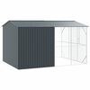 vidaXL Fuglebur Antracit 430 x 310 x 247 cm Galvaniseret st&aring;l
