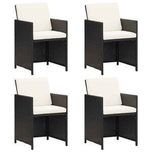 vidaXL havestole 4 stk. polyrattan sort