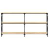 vidaXL konsolbord 156x28x80,5 cm konstrueret tr&aelig; sonoma-eg