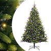 vidaXL Kunstig Hengende Juletr&aelig; 300 LEDs Gr&oslash;n 210 cm PVC og PE