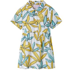 Kjole til b&oslash;rn str. 104 ecrufarvet