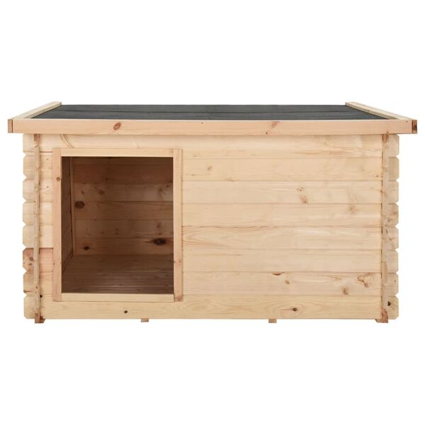 vidaXL hundehus 150x150x82,6 cm 14 mm massivt fyrretræ