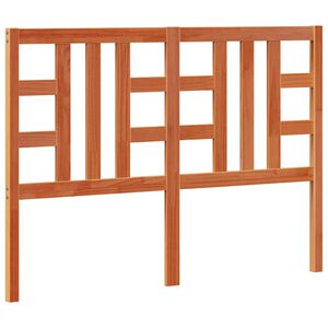 vidaXL sengegavl 135 cm massivt fyrretr&aelig; gyldenbrun