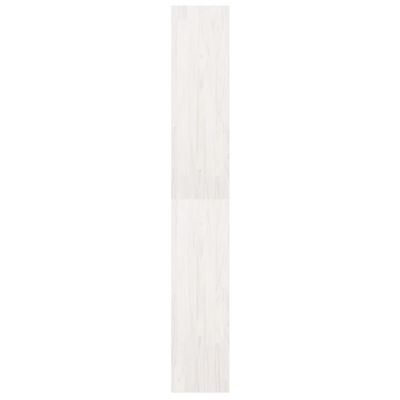 vidaXL bogreol/rumdeler 40x30x199 cm massivt fyrretræ hvid