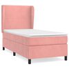 vidaXL kontinentalseng med madras 90x190 cm fl&oslash;jl pink