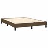 vidaXL Boxspring sengeramme 140x190 cm stof m&oslash;rkebrun