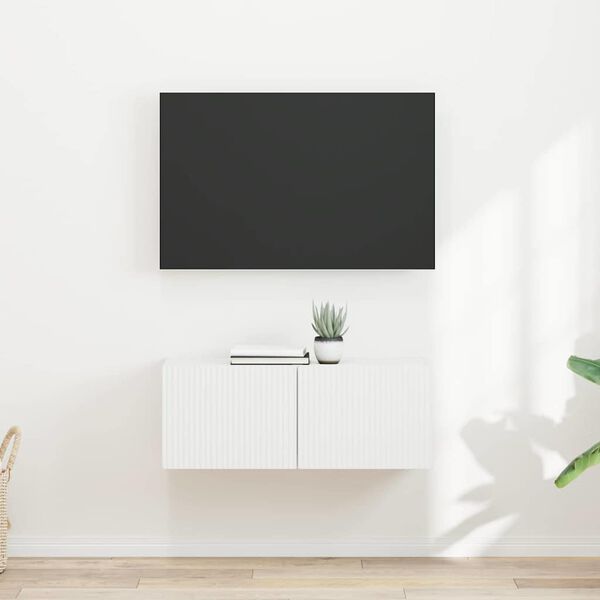 vidaXL TV v&aelig;gskab 2 pcs Hvid 60 x 31 x 29.5 cm Konstrueret tr&aelig;