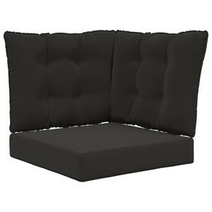 vidaXL Udend&oslash;rs Sofa Pude 3 pcs Sort Polyester