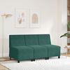 vidaXL modul&aelig;r sofa uden arml&aelig;n m&oslash;rkegr&oslash;n 55 cm fl&oslash;jl