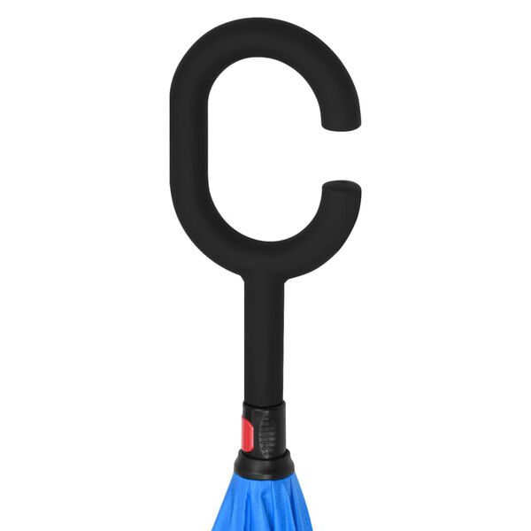 vidaXL paraply 108 cm C-h&aring;ndtag sort