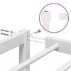 vidaXL sengeramme 90x200 cm metal hvid