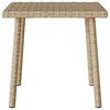 vidaXL havesofabord 40x40x37 cm firkantet polyrattan beige