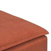 vidaXL modul&aelig;r sofa fodskammel modul 100x100x48 cm r&oslash;d orange
