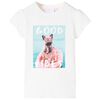 T-shirt til b&oslash;rn str. 140 ecrufarvet