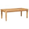 vidaXL Sofabord Brun 110 x 55 x 40 cm Massivt mangotr&aelig;