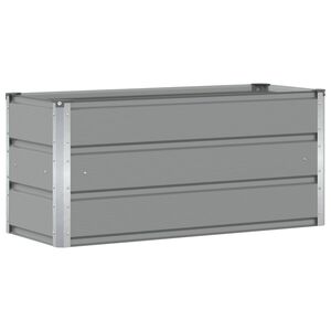 vidaXL Plantekasse Lysegr&aring; 100 x 40 x 45 cm St&aring;l
