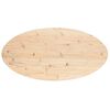 vidaXL bordplade 110x50x2,5 cm oval massivt fyrretr&aelig;