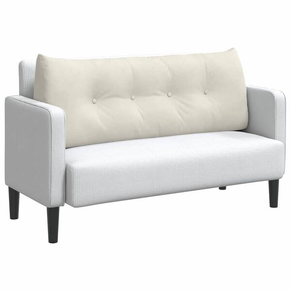 vidaXL Rygpude Creme 120 x 24 x 50 cm Fl&oslash;jl