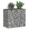 vidaXL Gabion h&oslash;jbed S&oslash;lv 90 x 50 x 80 cm Galvaniseret st&aring;l