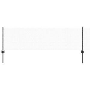 vidaXL Sekskantet hegn med stolpe 25 x 0,6 m PVC-belagt st&aring;l Gr&aring; Mesh