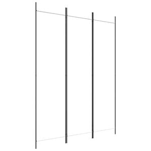 vidaXL 3-panels rumdeler 150x200 cm stof hvid