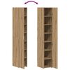 vidaXL Highboard 2 pcs Artisan Egetr&aelig; 30 x 42,5 x 185 cm