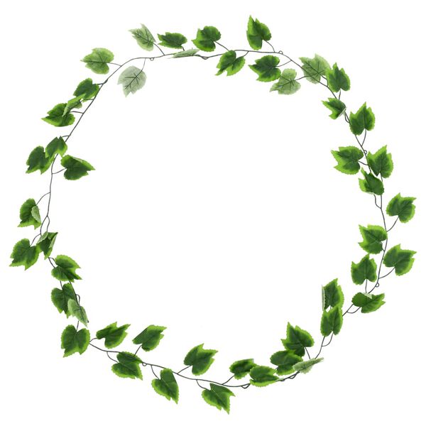 vidaXL kunstige vindrueblade 5 stk. 300 cm gr&oslash;n