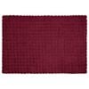 vidaXL Faux Kanin Pels T&aelig;ppe Olite 4 pcs Bordeaux R&oslash;d 150 x 220 cm