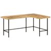 vidaXL skrivebord 165x110x77 cm massivt mangotr&aelig; og jern