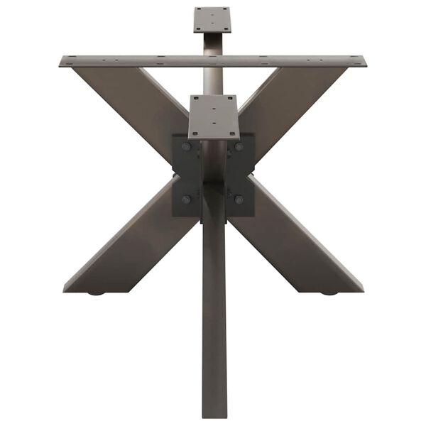 vidaXL sofabordben edderkopformet sort 98x58x(42-43) cm st&aring;l