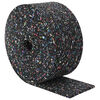 vidaXL Gummigranulat rulle Sort 1000 x 10 x 0,3 cm Gummi