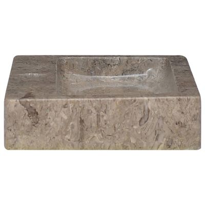 vidaXL væghængt håndvask 38x24x6,5 cm marmor grå