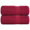 vidaXL vaskeh&aring;ndkl&aelig;der FROGN 2 stk. bordeaux 30x30 cm 360 gsm