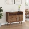 vidaXL Sideboard Naturfarvet 100 x 30 x 68 cm Massiv Teaktr&aelig;