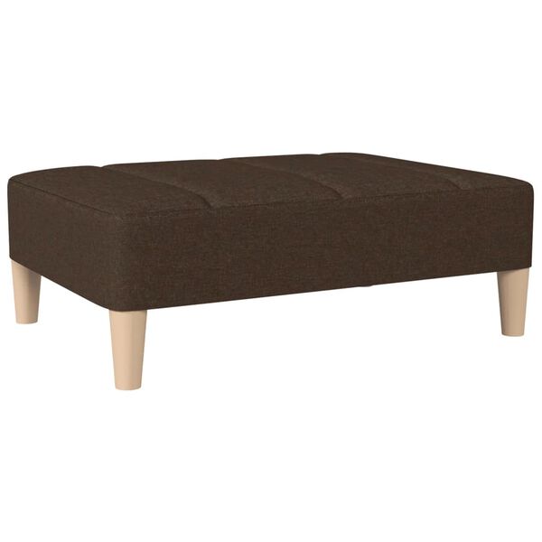 vidaXL fodskammel 78x56x32 cm stof m&oslash;rkebrun