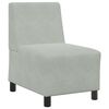 vidaXL modul&aelig;r sofa uden arml&aelig;n lysegr&aring; 55 cm fl&oslash;jl