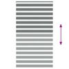 vidaXL zebragardin m&oslash;rkegr&aring; 130x230 cm stofbredde 125,9 cm polyester