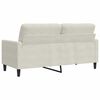 vidaXL 2-personers sofa 140 cm velour cremefarvet