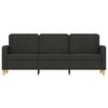 vidaXL 3-personers sofa 180 cm stof sort
