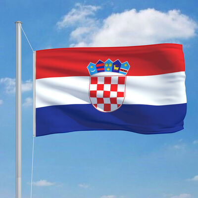 vidaXL Kroatiens flag 90x150 cm