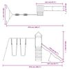 vidaXL udendørs legesæt massivt fyrretræ