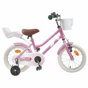vidaXL B&oslash;rnecykel 12 tommer til 2-4 &aring;r gamle Lys pink